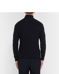 dunkelblauer Strick Rollkragenpullover von Etro