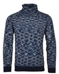 dunkelblauer Strick Rollkragenpullover von RAGMAN