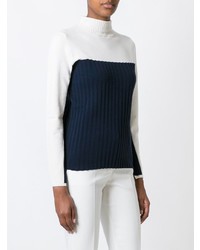 dunkelblauer Strick Rollkragenpullover von Cédric Charlier