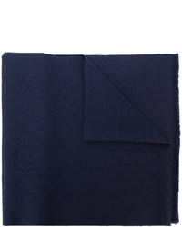 dunkelblauer Strick Schal von Gucci