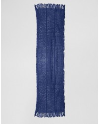 dunkelblauer Strick Schal von Lavand