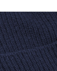 dunkelblauer Strick Schal