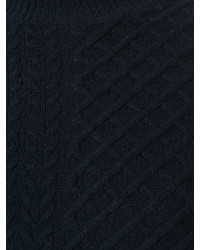 dunkelblauer Strick Wollpullover von Pringle