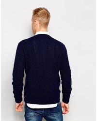 dunkelblauer Strickpullover von Ben Sherman