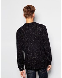 dunkelblauer Strickpullover von Asos