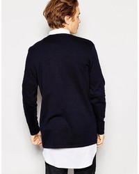 dunkelblauer Strickpullover von Asos