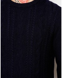 dunkelblauer Strickpullover von Ted Baker