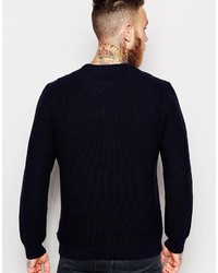 dunkelblauer Strickpullover von Ted Baker