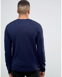 dunkelblauer Strickpullover von Asos