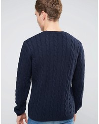 dunkelblauer Strickpullover von Asos