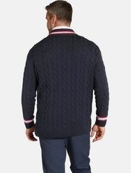 dunkelblauer Strickpullover von Charles Colby