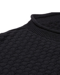 dunkelblauer Strickpullover von Giorgio Armani