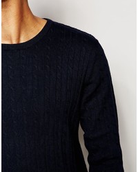 dunkelblauer Strickpullover von Jack and Jones