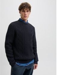 dunkelblauer Strickpullover von Jack & Jones