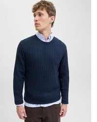 dunkelblauer Strickpullover von Jack & Jones