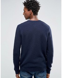 dunkelblauer Strickpullover von Asos