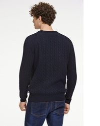 dunkelblauer Strickpullover von Lindbergh