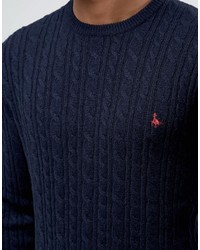 dunkelblauer Strickpullover von Jack Wills