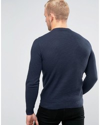 dunkelblauer Strickpullover von Farah