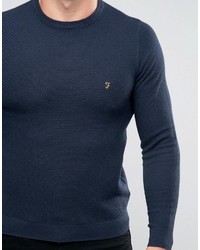 dunkelblauer Strickpullover von Farah