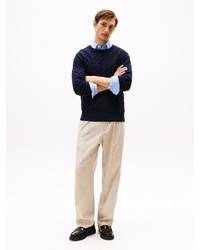 dunkelblauer Strickpullover von Tommy Hilfiger