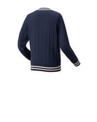 dunkelblauer Strickpullover von Yonex