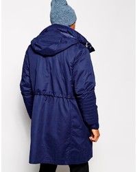 dunkelblauer Trenchcoat von Asos