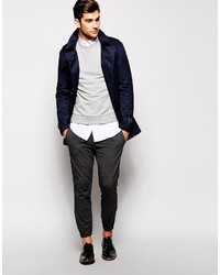 dunkelblauer Trenchcoat von Asos