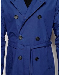 dunkelblauer Trenchcoat von Asos