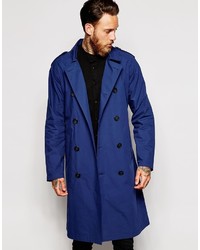 dunkelblauer Trenchcoat von Asos