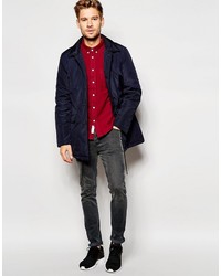 dunkelblauer Trenchcoat von NATIVE YOUTH