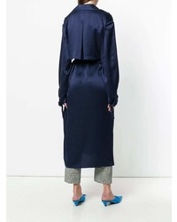 dunkelblauer Trenchcoat von Magda Butrym