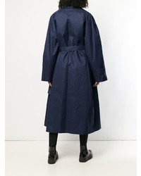 dunkelblauer Trenchcoat von Maison Margiela