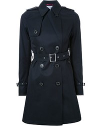 dunkelblauer Trenchcoat