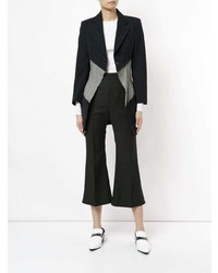 dunkelblauer und weißer Mantel von Comme Des Garçons Vintage