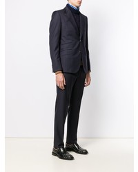 dunkelblauer vertikal gestreifter Anzug von Gucci