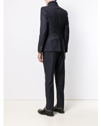 dunkelblauer vertikal gestreifter Anzug von Gucci