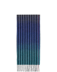 dunkelblauer vertikal gestreifter Schal von Paul Smith
