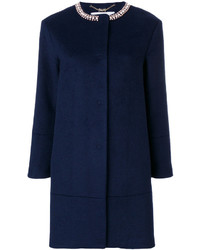 dunkelblauer verzierter Mantel von Blugirl