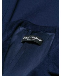 dunkelblauer verzierter Mantel von Dolce & Gabbana