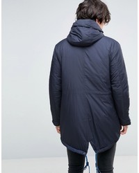 dunkelblauer Wollparka von Sisley