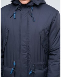 dunkelblauer Wollparka von Sisley