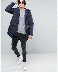 dunkelblauer Wollparka von Sisley