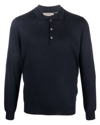 dunkelblauer Wollpolo pullover von Corneliani