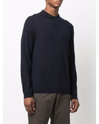 dunkelblauer Wollpolo pullover von Woolrich