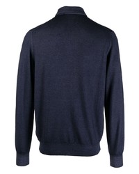 dunkelblauer Wollpolo pullover von Lardini