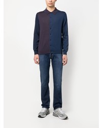 dunkelblauer Wollpolo pullover von Paul Smith