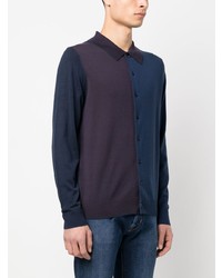 dunkelblauer Wollpolo pullover von Paul Smith