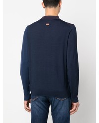 dunkelblauer Wollpolo pullover von Paul Smith