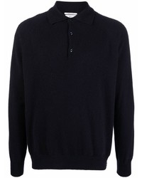 dunkelblauer Wollpolo pullover von Woolrich